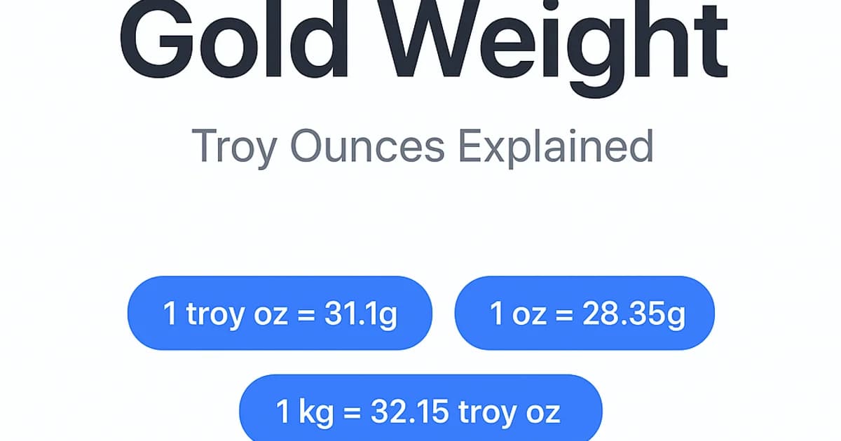 Mesure du poids de l or en onces troy expliquée