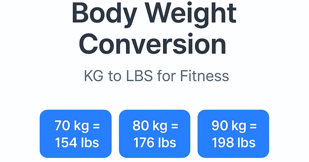 Body weight conversion kg to lbs for fitness tracking